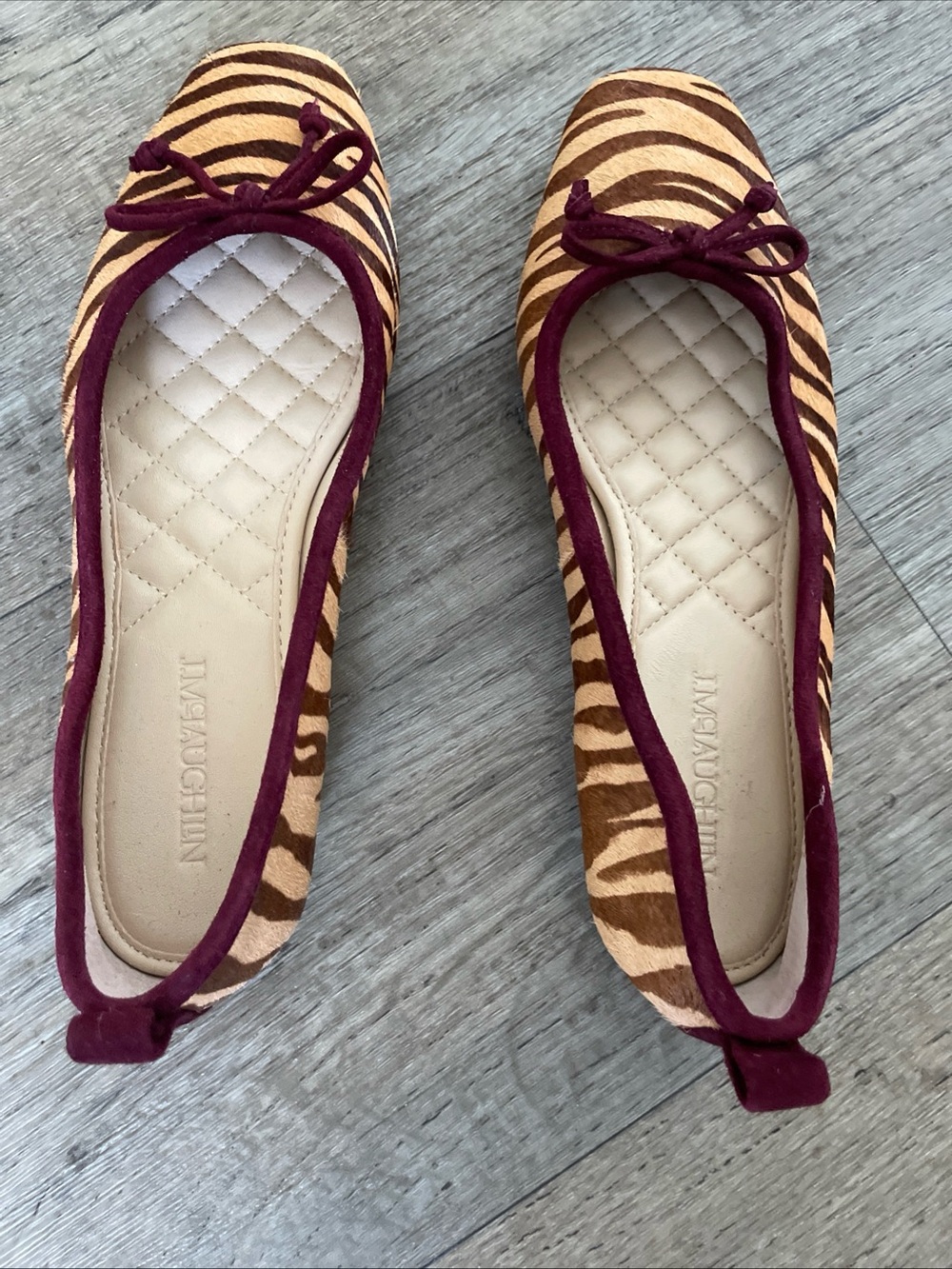 J. McLaughlin Zebra Calf Hair Tassel Loafers Leather Flats Women’s Size 6 - Picture 9 of 16